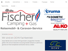 Tablet Screenshot of fischer-camping-gas.de